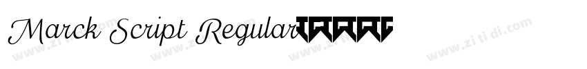 Marck Script Regular字体转换